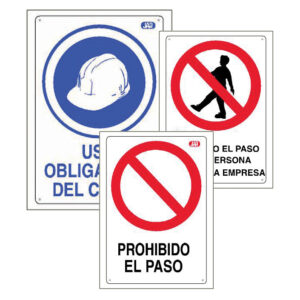 CARTEL SEÑALIZACIÓN SEGURIDAD PLÁSTICO