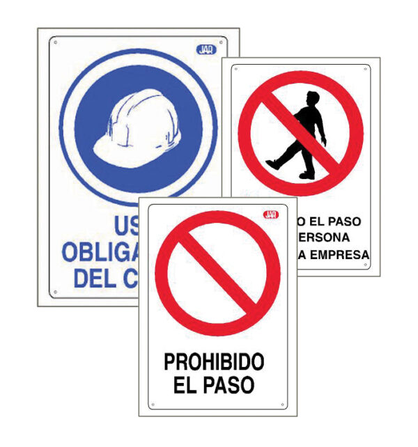 CARTEL SEÑALIZACIÓN SEGURIDAD PLÁSTICO