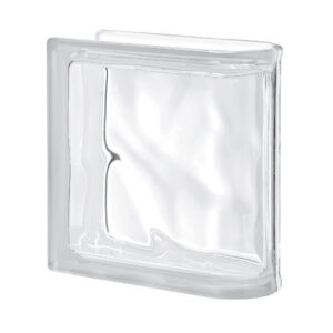 BLOQUE DE VIDRIO PEGASUS NEUTRO TERMINAL LINEAL ONDULADO TRANSPARENTE