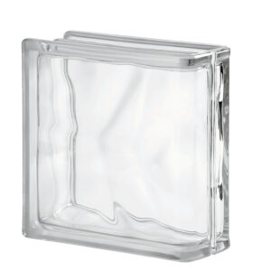 BLOQUE DE VIDRIO BASIC CLEAR 1919/8 TERMINAL LINEAL WAVE