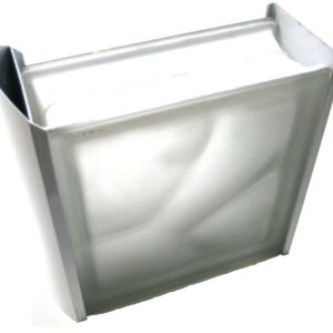 PERFIL ALUMINIO TERMINAL CURVO PARA BLOQUE DE VIDRIO