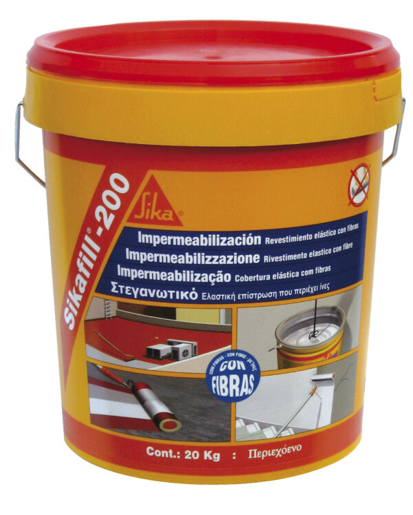 IMPERMEABILIZANTE FIBRADO LÍQUIDO SIKAFILL-200 FIBRAS