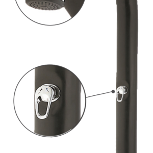 DUCHA SOLAR CURVA