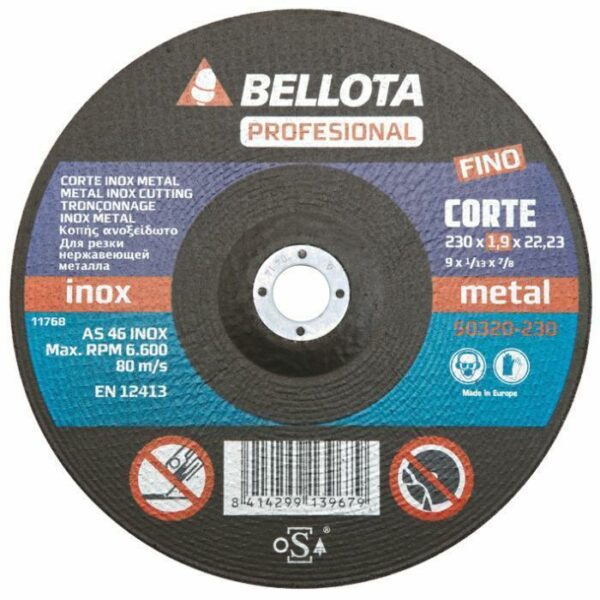 DISCO ABRASIVO INOX EXTRAFINO PROFESIONAL