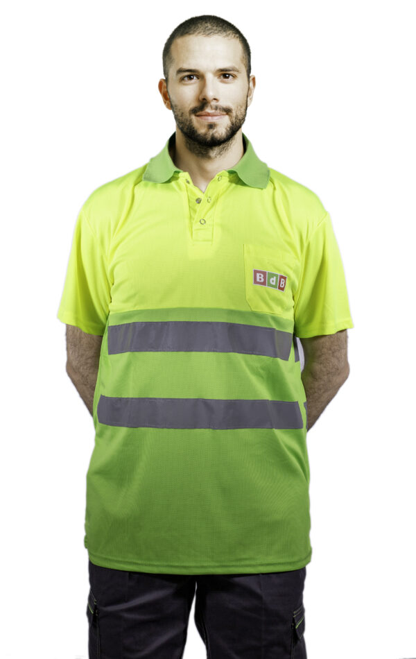 POLO ALTA VISIBILIDAD MANGA CORTA UNISEX BdB