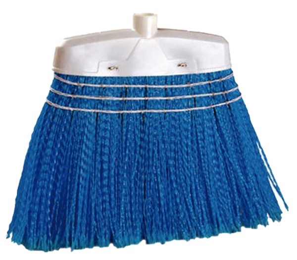ESCOBA PLANA AZUL