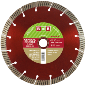 DISCO DIAMANTE BdB GENERAL OBRA TURBO PREMIUM